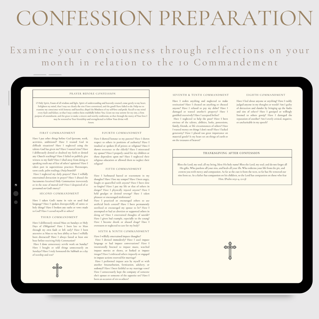 DIGITAL: Confession in a Year: Monthly Examination of Conscious and Confession Guide