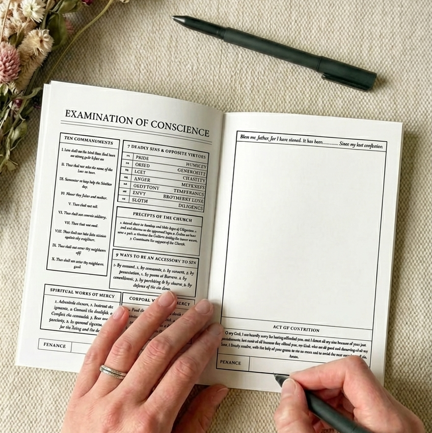 Confession in a Year: Monthly Examination of Conscious and Confession Guide